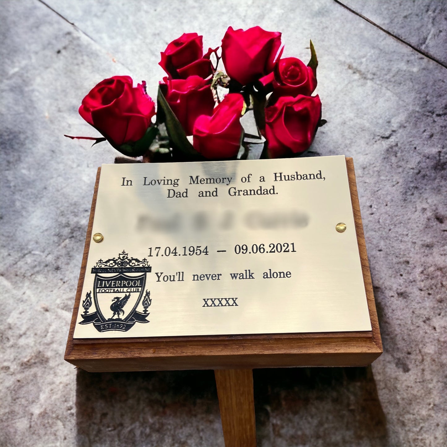 Memorial plaque, Tree Markers, Medium sized, Oak, Iroko, & Mahogany, memorial stake, Personalised Plaque