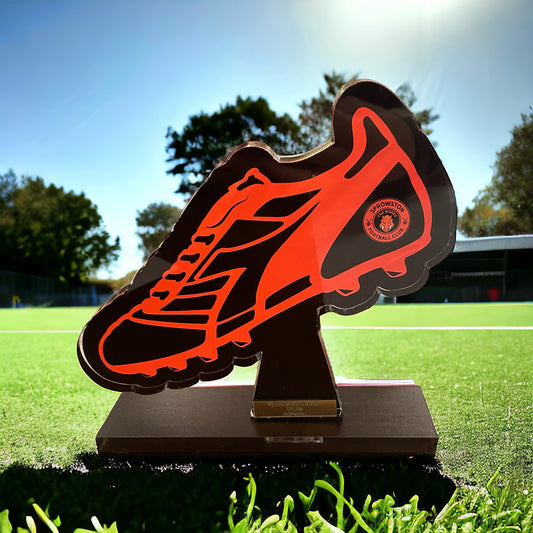 Boot trophy, high gloss, personalised trophies