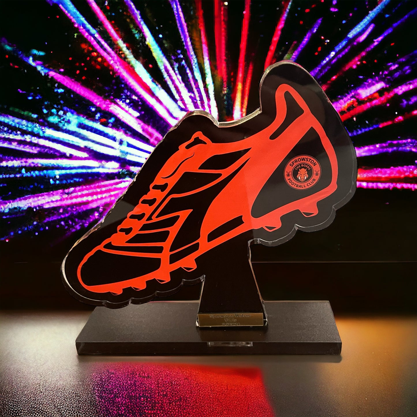 Boot trophy, high gloss, personalised trophies