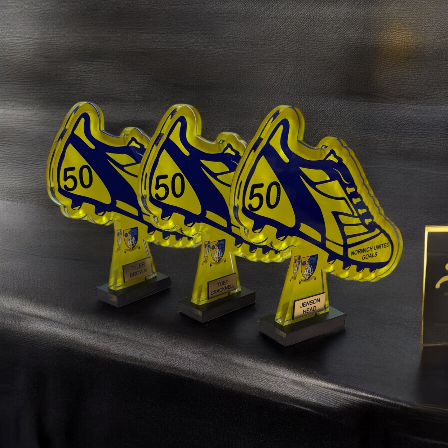 Boot trophy, high gloss, personalised trophies