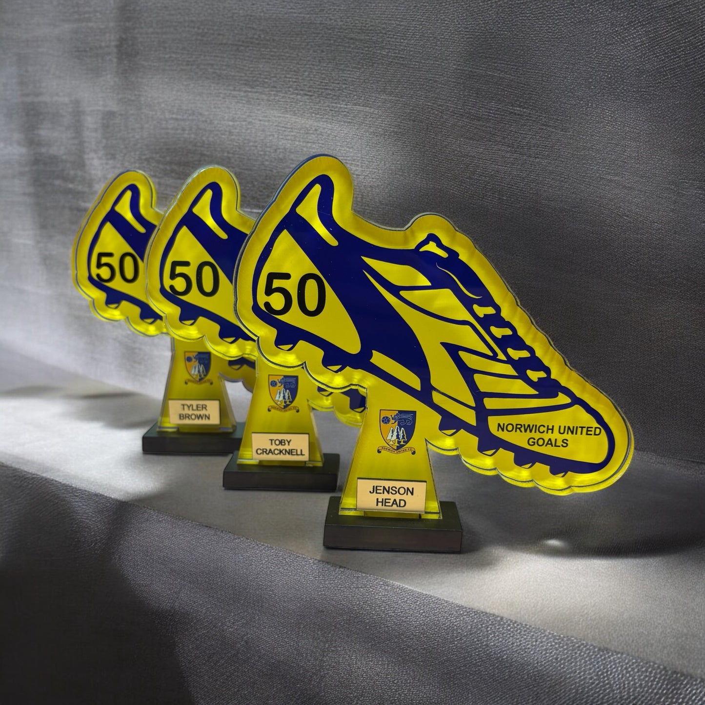 Boot trophy, high gloss, personalised trophies