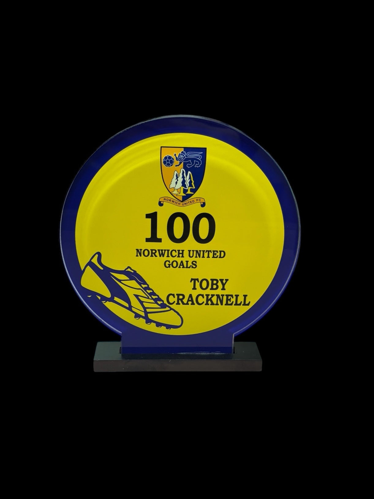 Round trophy, high gloss, personalised trophies