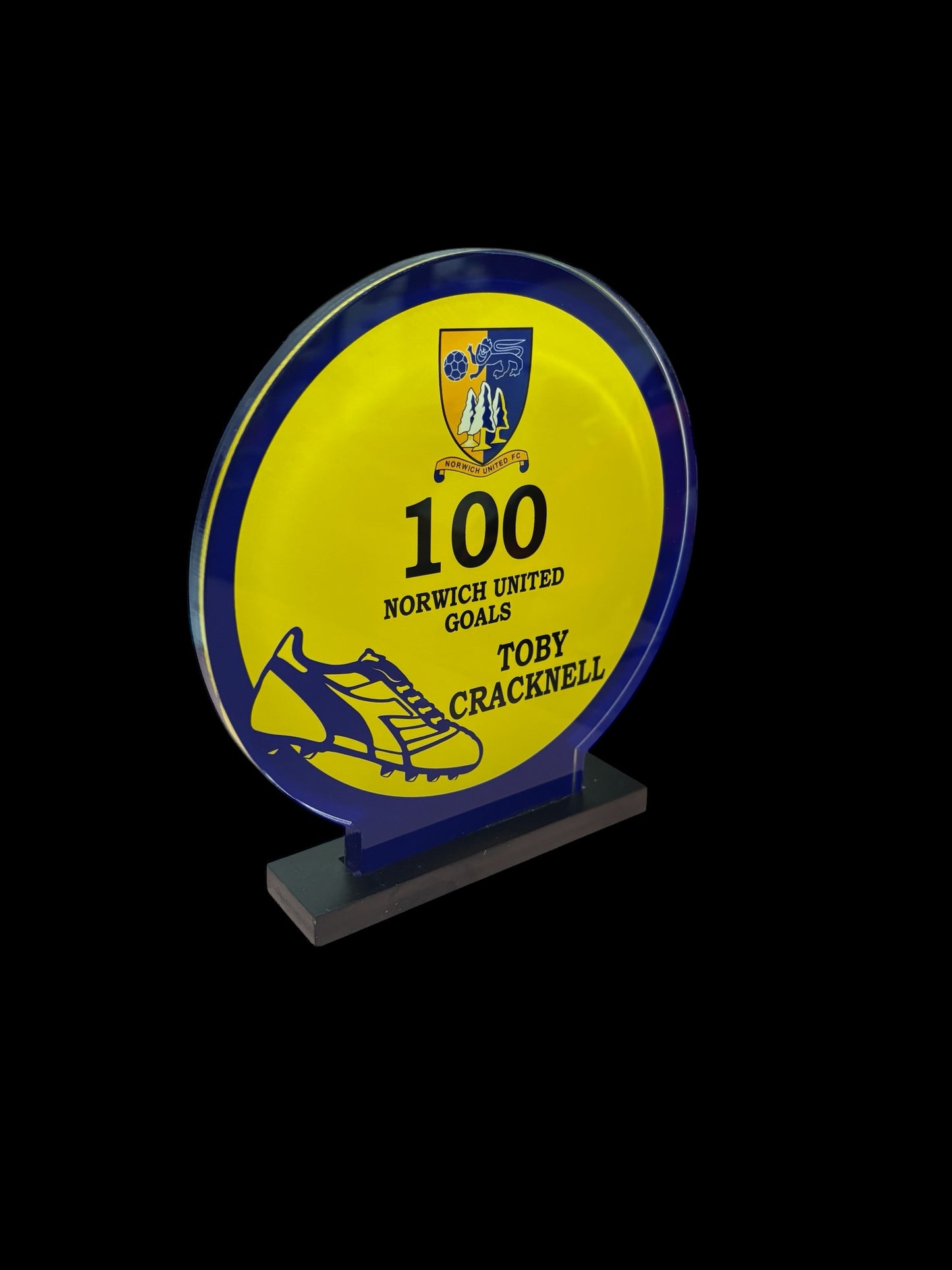 Round trophy, high gloss, personalised trophies