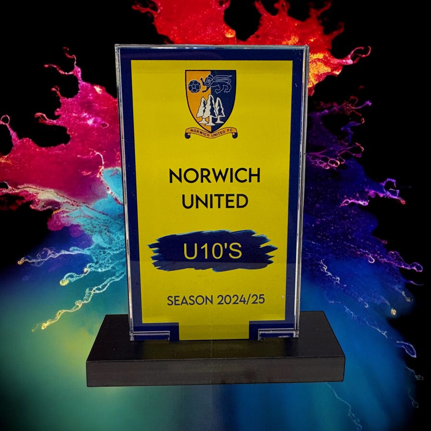 Rectangle trophy, high gloss, personalised trophies, sharp corner