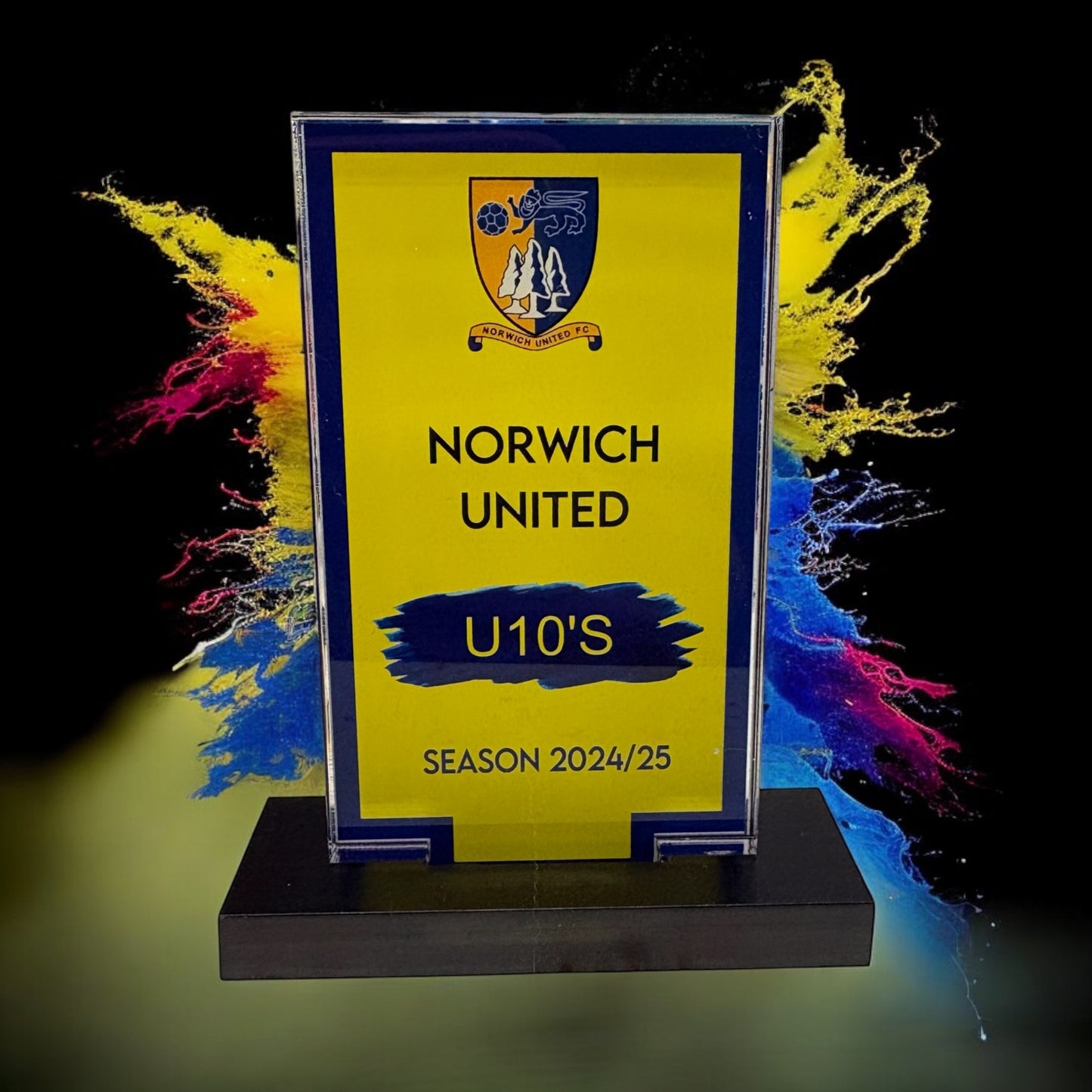Rectangle trophy, high gloss, personalised trophies, sharp corner