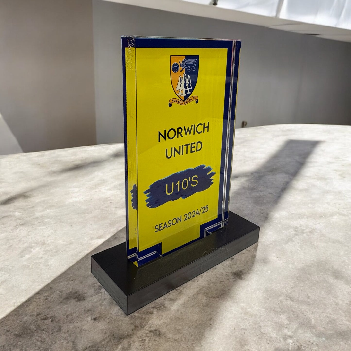 Rectangle trophy, high gloss, personalised trophies, sharp corner