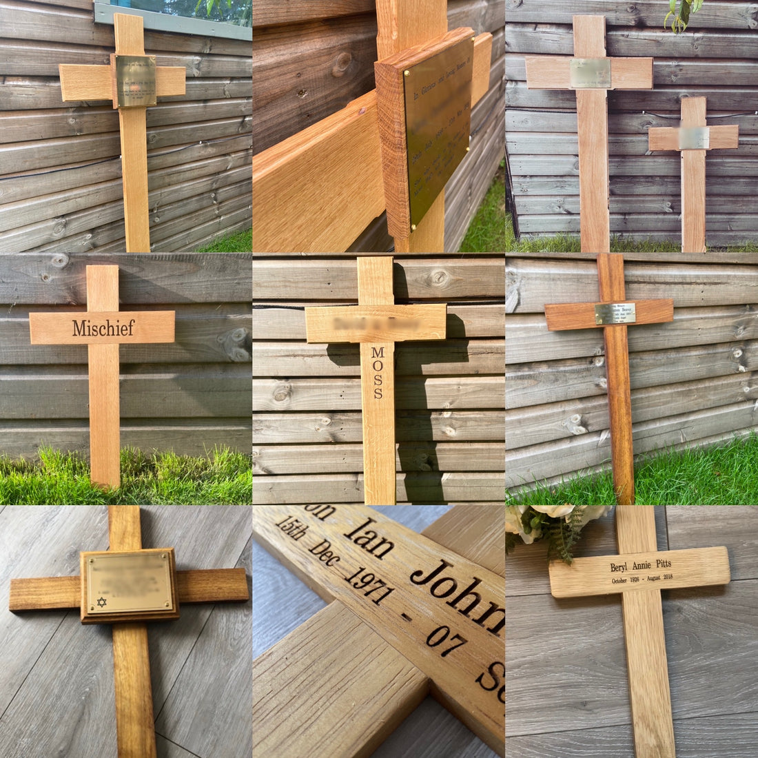 Crafting Lasting Legacies: Personalized Wooden Memorial Crosses