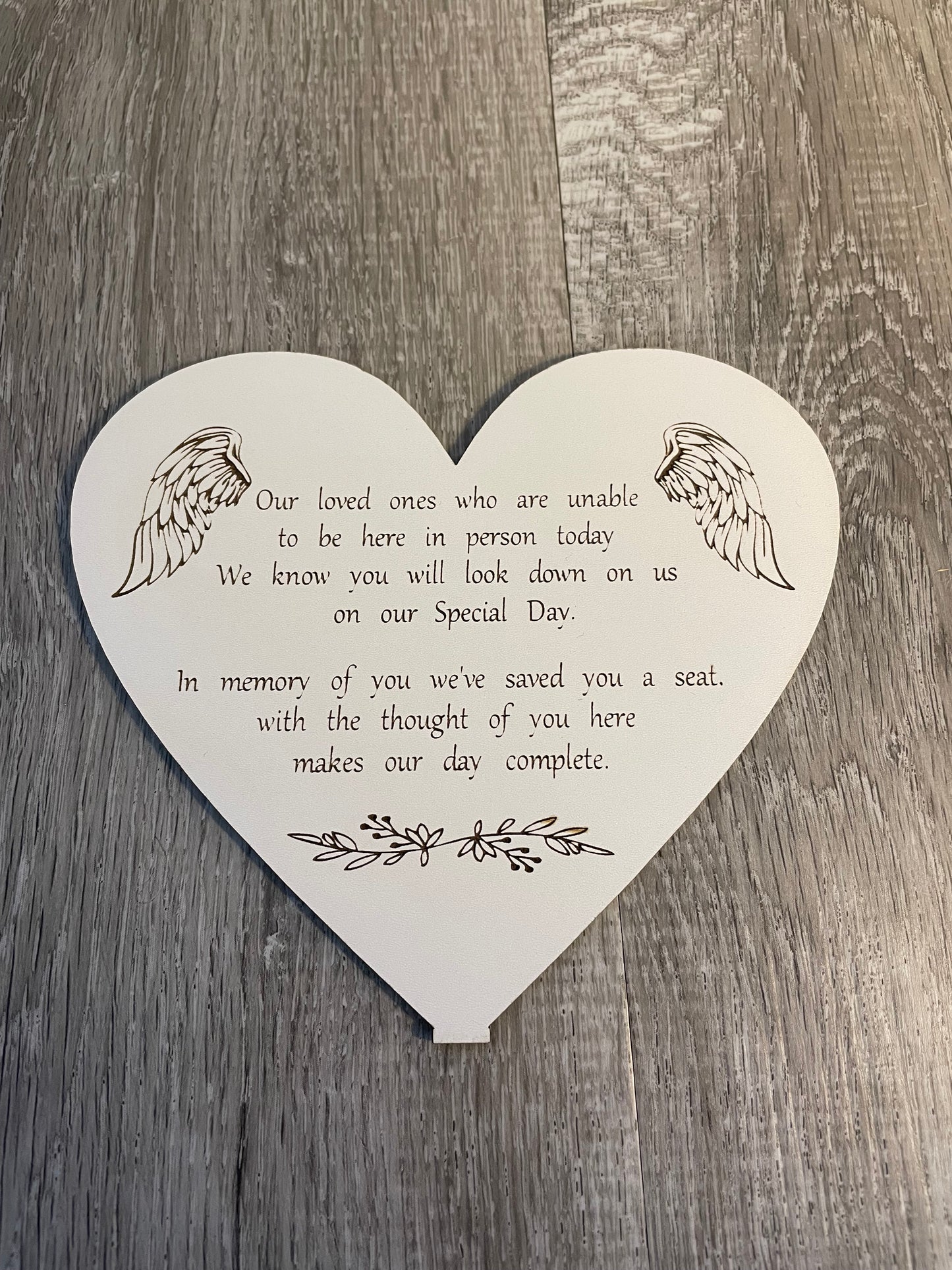 personalised Wedding memorial set, wedding memory table, memory table, missing loved ones, loved ones in heaven.