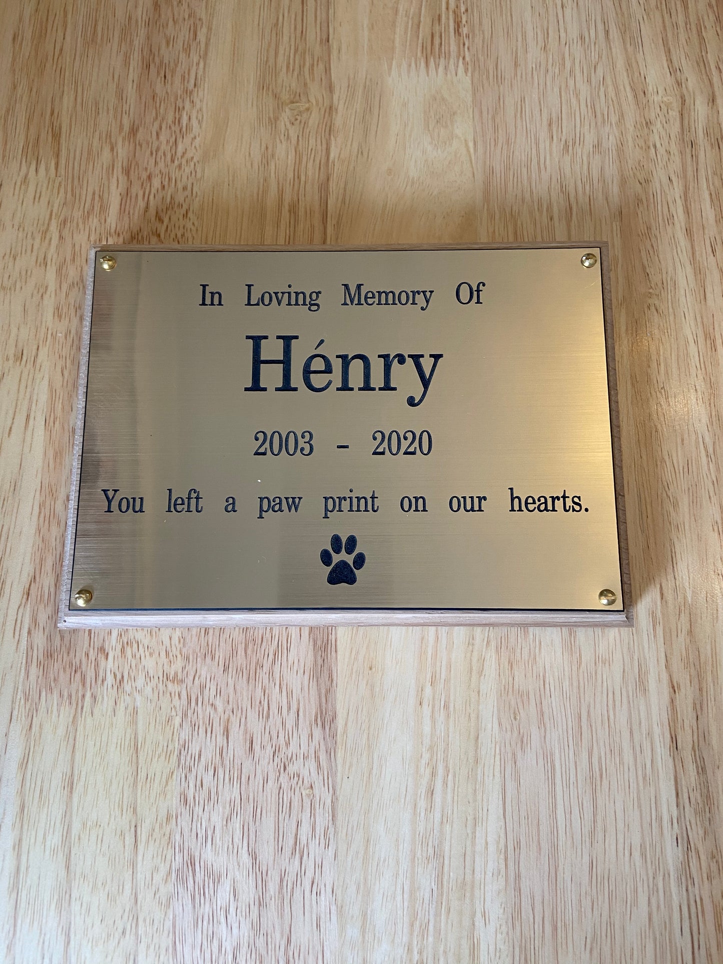 Pet Memorial Plaques