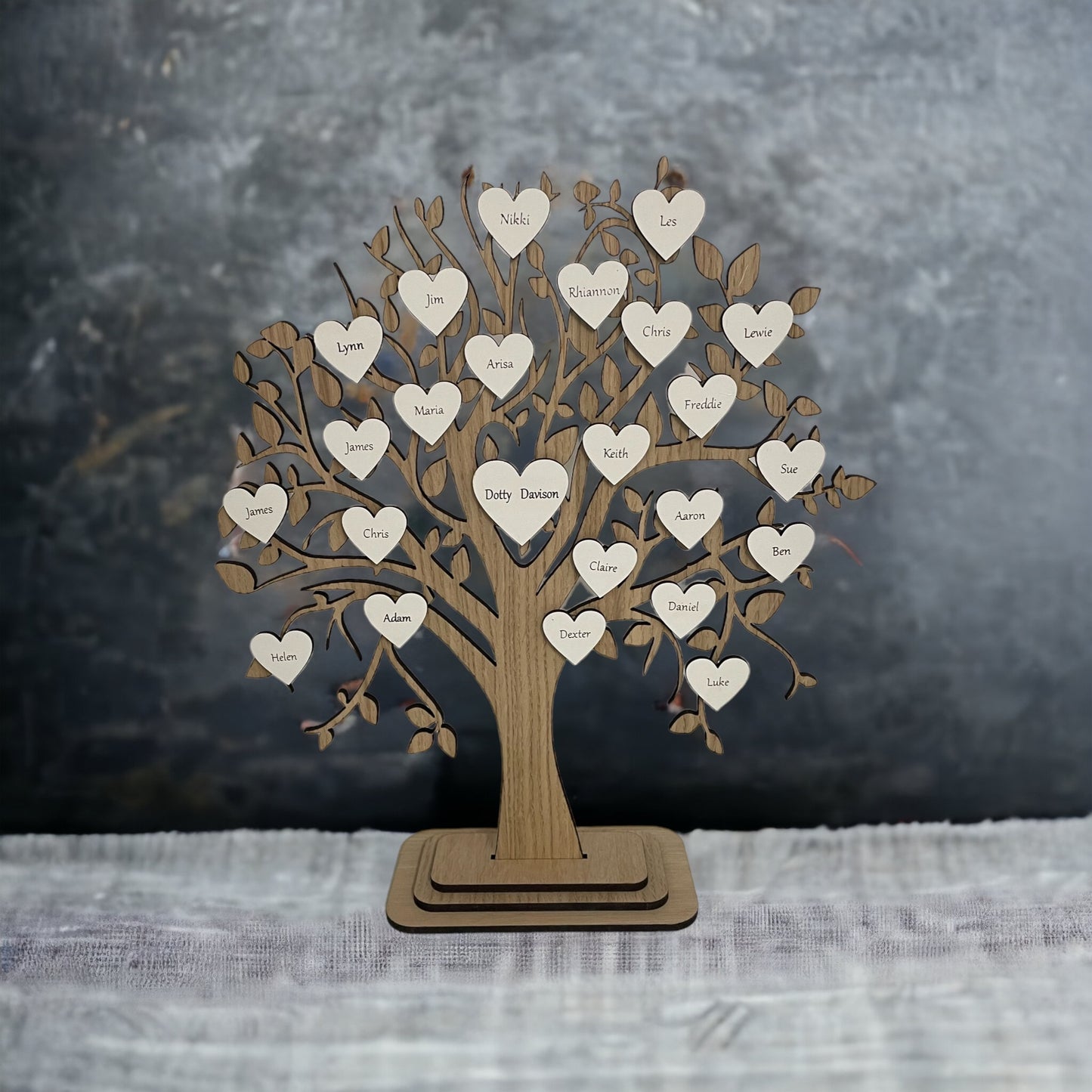 Personalised Family Tree Gift, Customised Genealogy Keepsake, Ideal for Birthdays & Special Occasions,