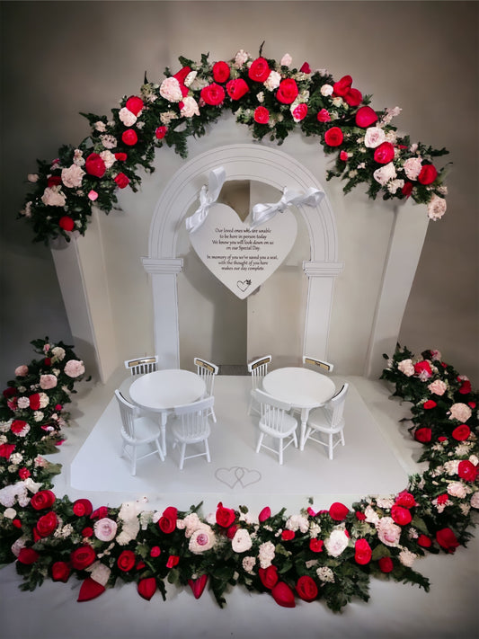 Wedding memory table, missing loved ones, loved ones in heaven