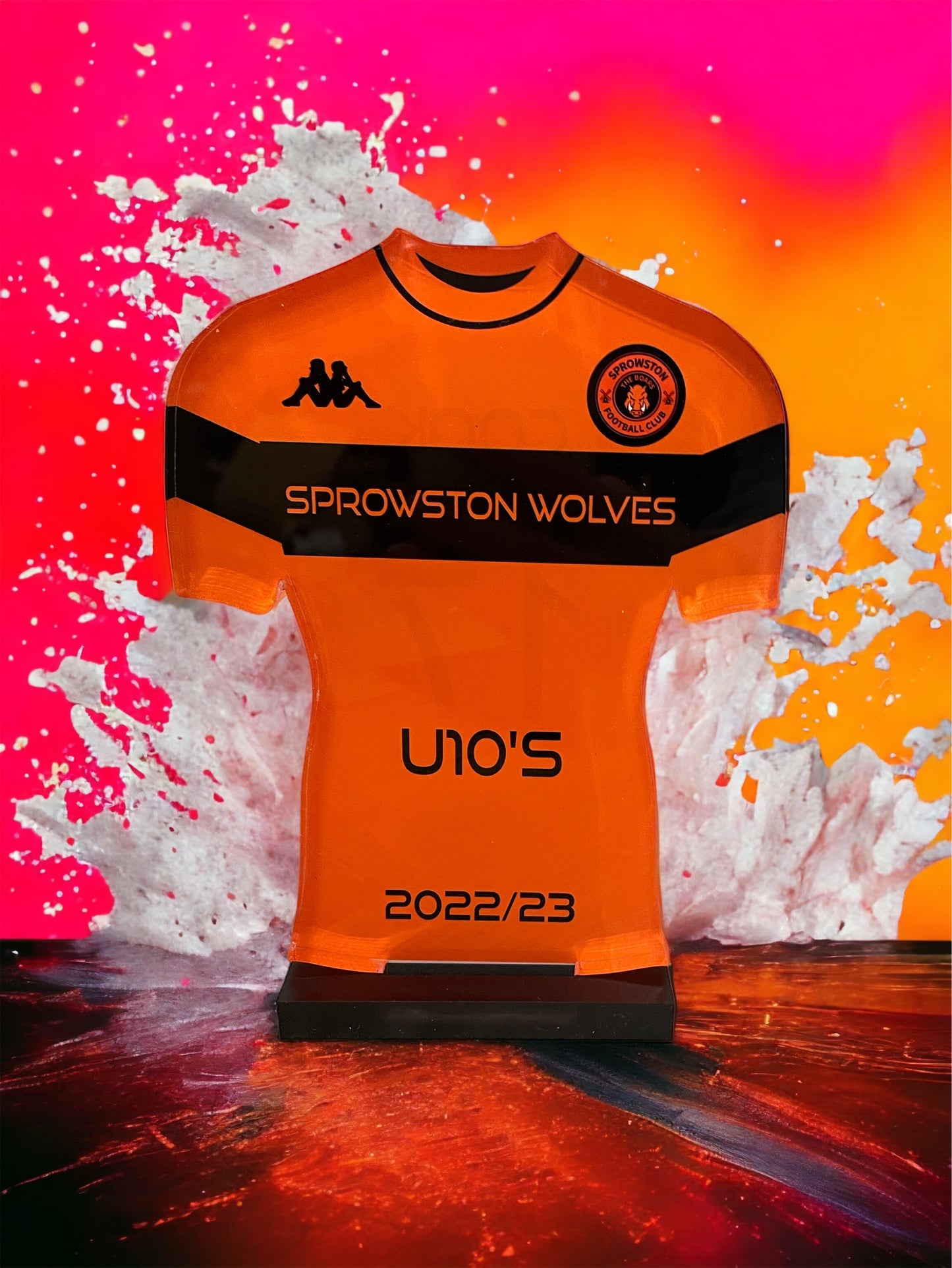 Shirt trophy, high gloss, personalised trophies