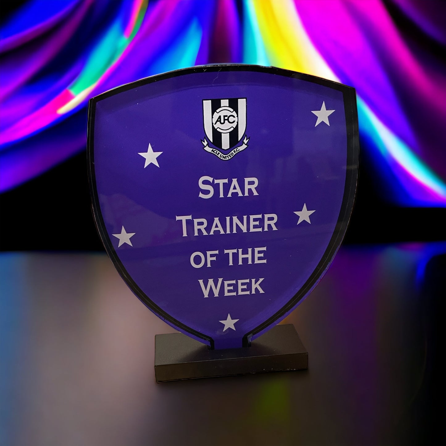 Shield trophy, high gloss, personalised trophies