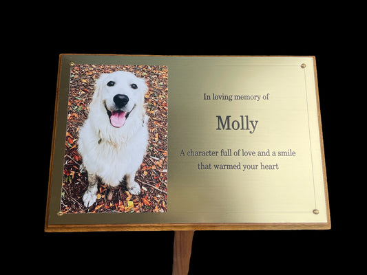 Pet memorial, Pet plaque, Dog memorial, Dog memorial plaque, Memorial cross for pets, Memorial stake for pets